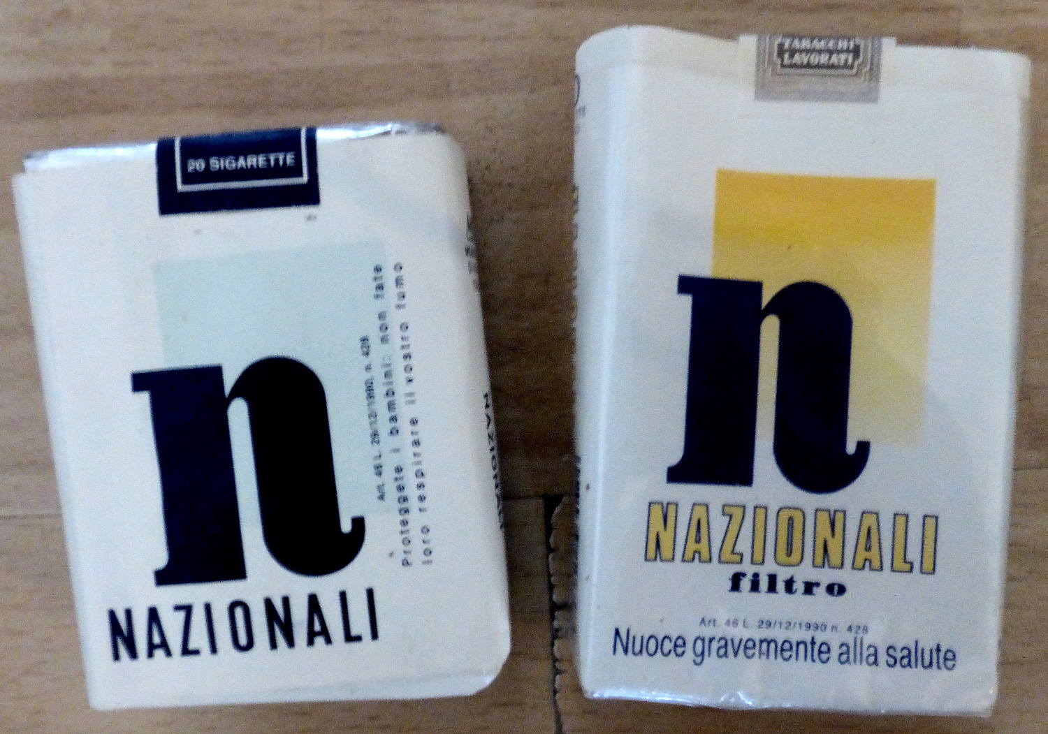 7q-Nazionali-Zigaretten