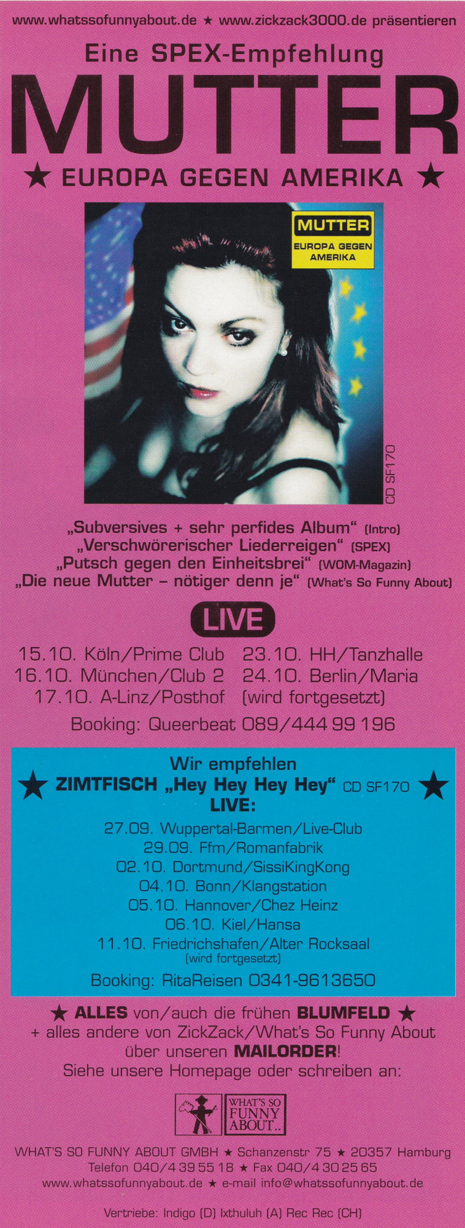 09-2001-Okt-SPEX-Tourdaten